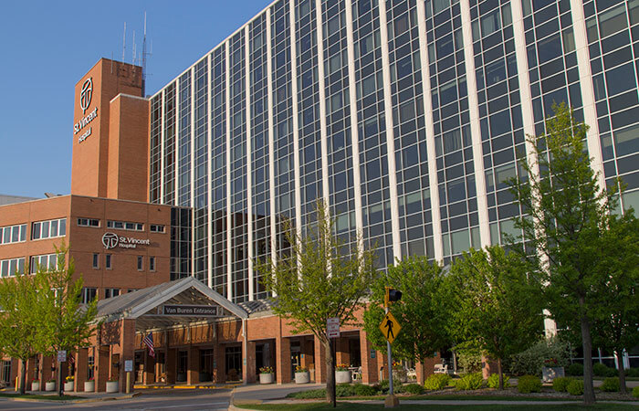HSHS St. Vincent Hospital building exterior